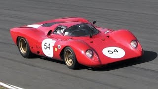 Ferrari 312 P Berlinetta in action at Monza Circuit: 11,000 rpm 3.0L V12 Engine Sound!