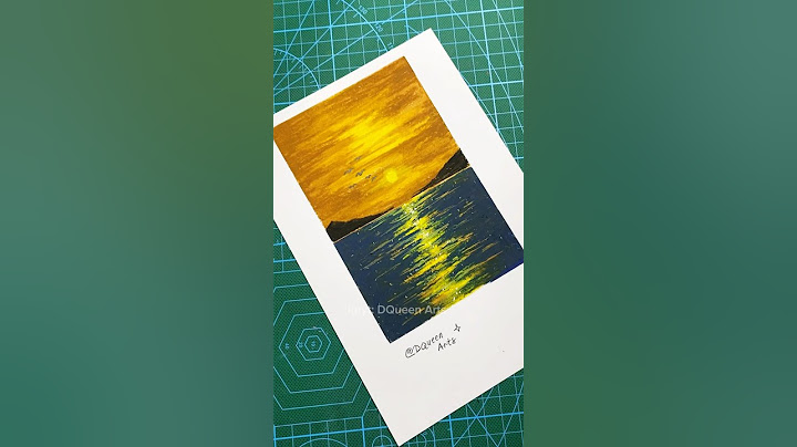 How to draw sunset using Oil Pastel for BEGINNERS 🌄 #art #drawing #drawingtutorial #howtodraw