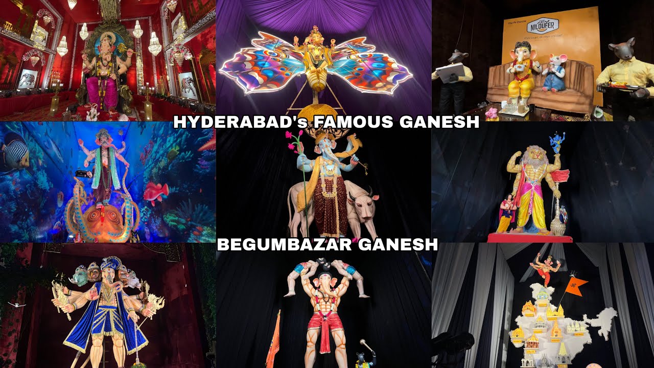 HYDERABAD’s FAMOUS GANESH 2025 | Begumbazar Ganesh 2025 | CRAZY GANESH IDOLS of HYDERABAD 