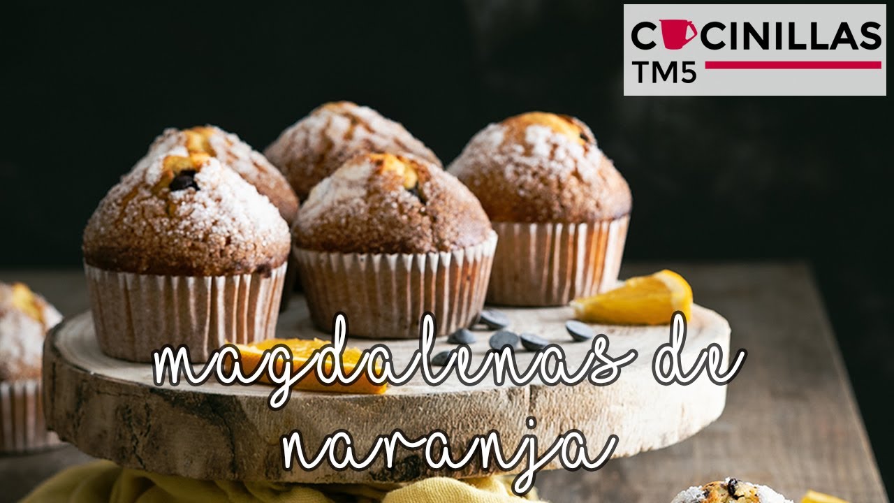 Magdalenas de Naranja | Recetas Thermomix