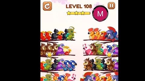 #bird sort 2 Color puzzle level 108 #birdsort #colour #gaming #viral #trending #shorts #solution