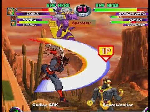 MvC2 XBL Tournament # 4: Codiac vs SecretJanitor [2nd Rd WB] .:1.28.23:. [Romneto Commentary]