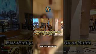 ExtraEmily's Rave Outfit Stuns Viewers #Shorts #Twitch