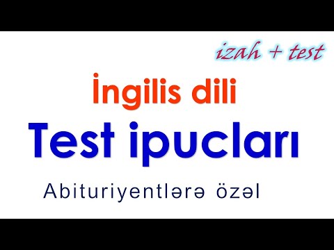 Video: ACT İngilis dili testində nə var?
