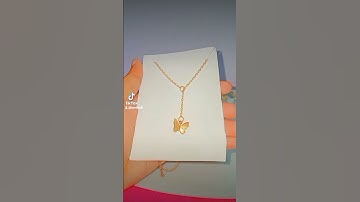 Thumbnail of Butterfly Necklace🦋💗                                    #followers #likes #butterfly