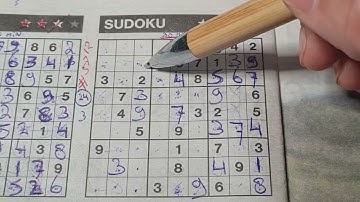 (#5712) Friday Four Stars Sudoku puzzle. Bonus Extra edition. 12-30-2022 Extra part 2 of 4