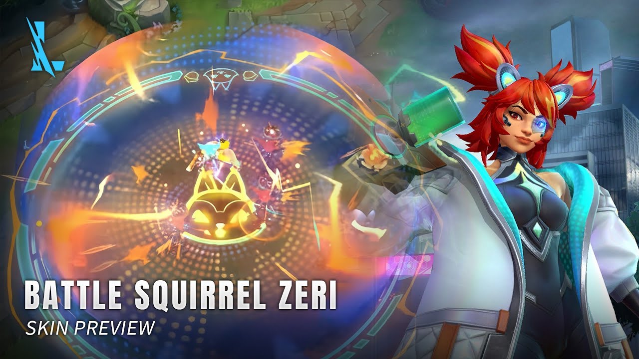 Battle Squirrel Zeri Skin Preview || League Of Legends: Wild Rift