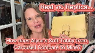 Real or Replica - How does my subscriber's Coach Soft Tabby in Vanilla compare to my authentic one? screenshot 2