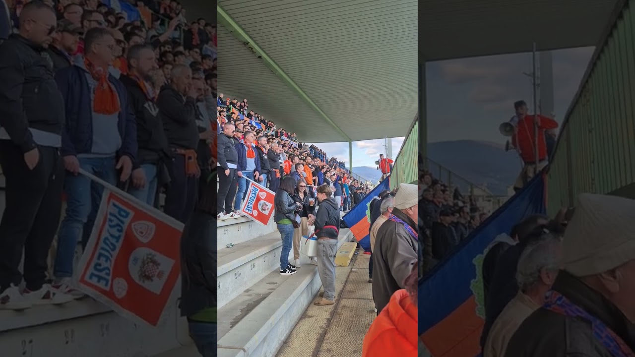 Cori ultras Curva Nord Pistoiese vs Progresso (anti Prato)