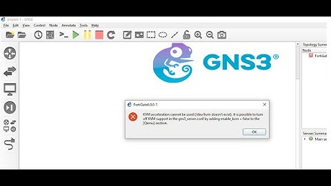 ✨👀Cómo solucionar en GNS3 KVM acceleration cannot be used devkvm doesn