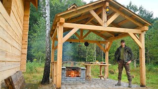 Installing a Metal Roof and Wood Floor | The Forest Kitchen | Working Alone, Cast Iron Cooking by Bjorn Brenton 459,493 views 7 months ago 42 minutes