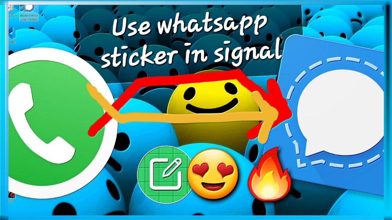 How to use whatsapp sticker on signal app?😍🔥