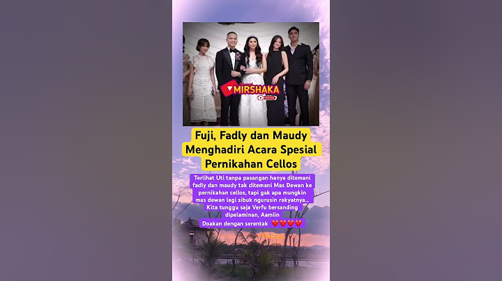 Fuji, Fadly dan Maudy Menghadiri Acara Spesial Pernikahan Cellos #fuji #shorts #viralvideo