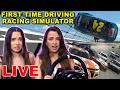 Our First Time Driving a Racing Simulator!