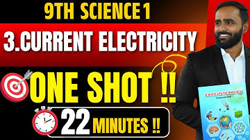9th Science 1 | Current Electricity Chapter in 25 Minutes | One Shot Revision | Pradeep Giri Sir