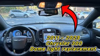 2011 - 2023 Chrysler 300 Dome Light Bulb Replacement to LED