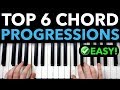 6 BEST Chord Progressions for Piano Beginners EASY