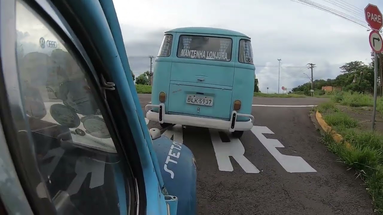 Reboquei um fusca e quase deu acidente