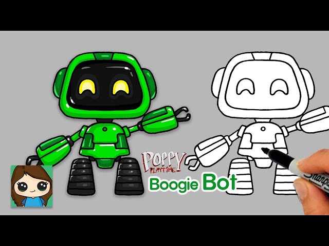 Boogie Bot from Poppy Playtime - Coloring Pages for kids