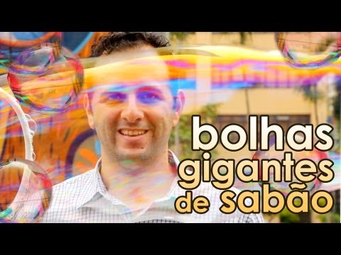 Bolhas de sabão gigantes (receita de bolha de sabão) - Giant soap bubbles recipe