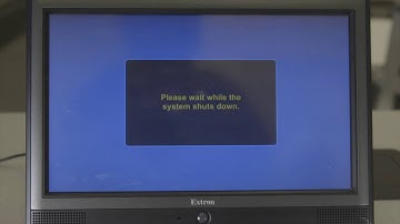 Teaching Station - Extron Touch Screen (Blue Background)