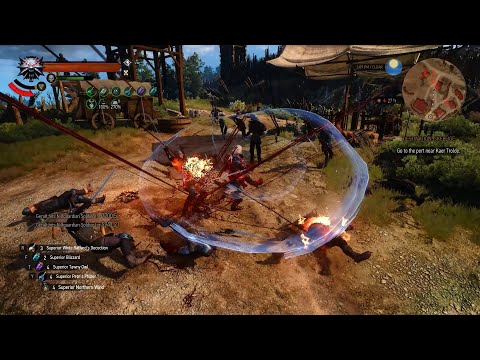 Ultimate Slow Motion Build + Longest continuous Whirl | Witcher 3