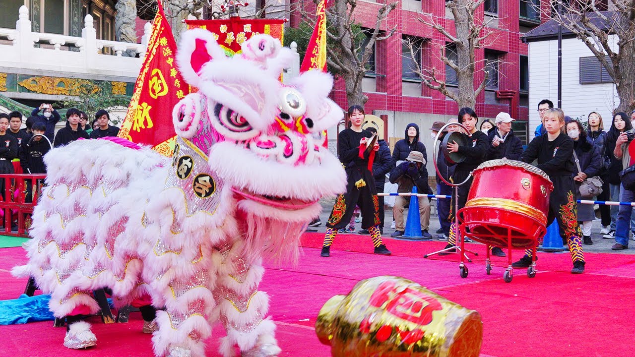 中国獅子舞 中国新年パーティーパフォーマンス 3Dドラゴンダンス カラフルなドラゴンダンスリボンクロス ドラゴンシルク 流れるような 獅子舞 龍舞  ドラゴンダンス 10m/32.8フィート シルクドラゴンダンスマスコット ドラゴンダンスリボン 6人用 ライオンダンス 中国 ..., image size:1280x720