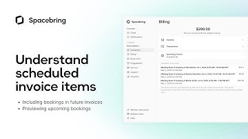 Understand scheduled invoice items | Spacebring platform for shared & coworking spaces