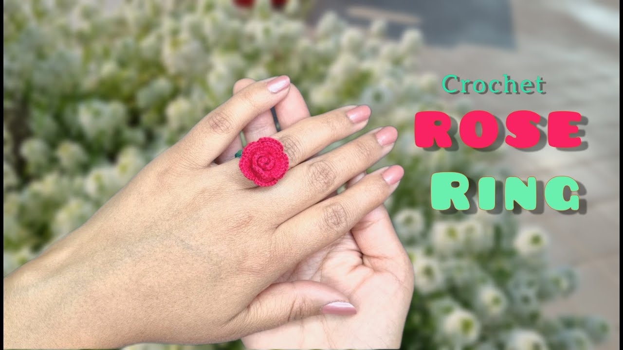 PATTERN PDF Lovely Rosette Ring Crochet - Etsy | Crochet rings, Crochet  bracelet, Crochet flower patterns