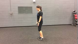 Dumbbell Single Leg Single Arm Ipsilateral (Same Side) RDL