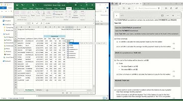 iGCSE ICT - Spreadsheets - Task SS1 Explanation pt 1