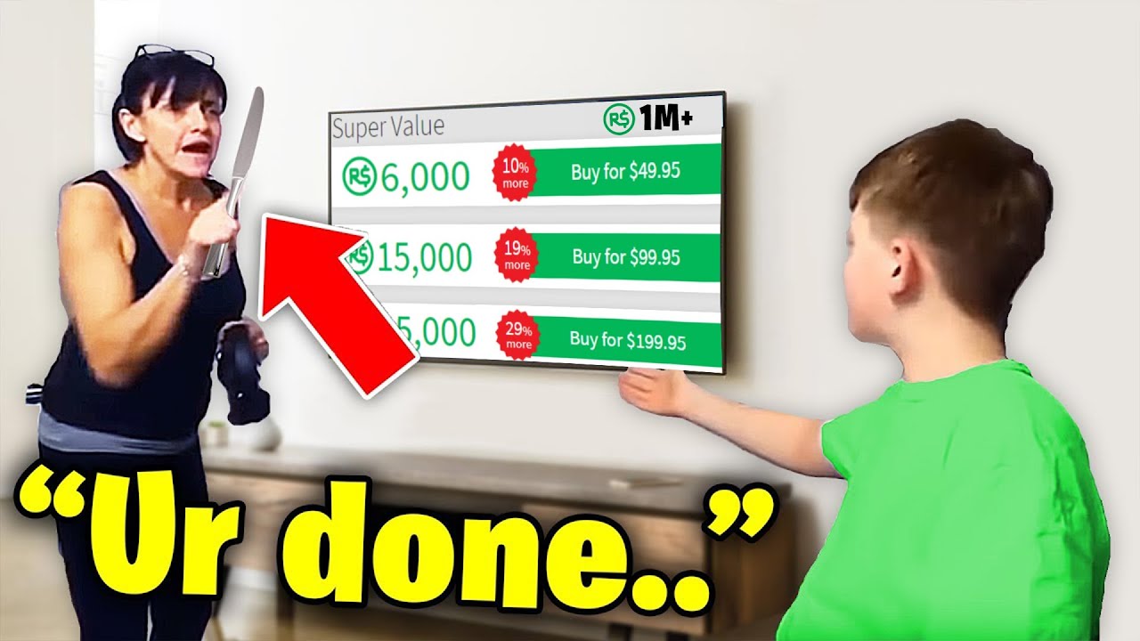 Kid Steals Mom S Credit Card To Buy 100 000 Robux Roblox
