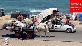 Palestinians Evacuate From Rafah As Israel’s Military Forces Move In