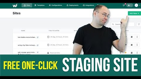 How to Set up a WordPress Staging Site (no installation needed) | InstaWP Tutorial