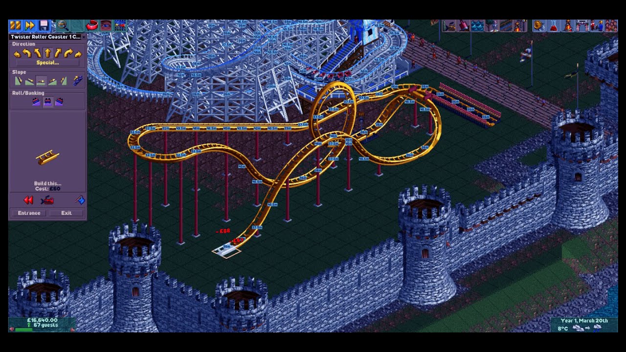 Open Rct 2 Castle Open RCT 2 | Cliffside Castle | Full Playthrough - YouTube