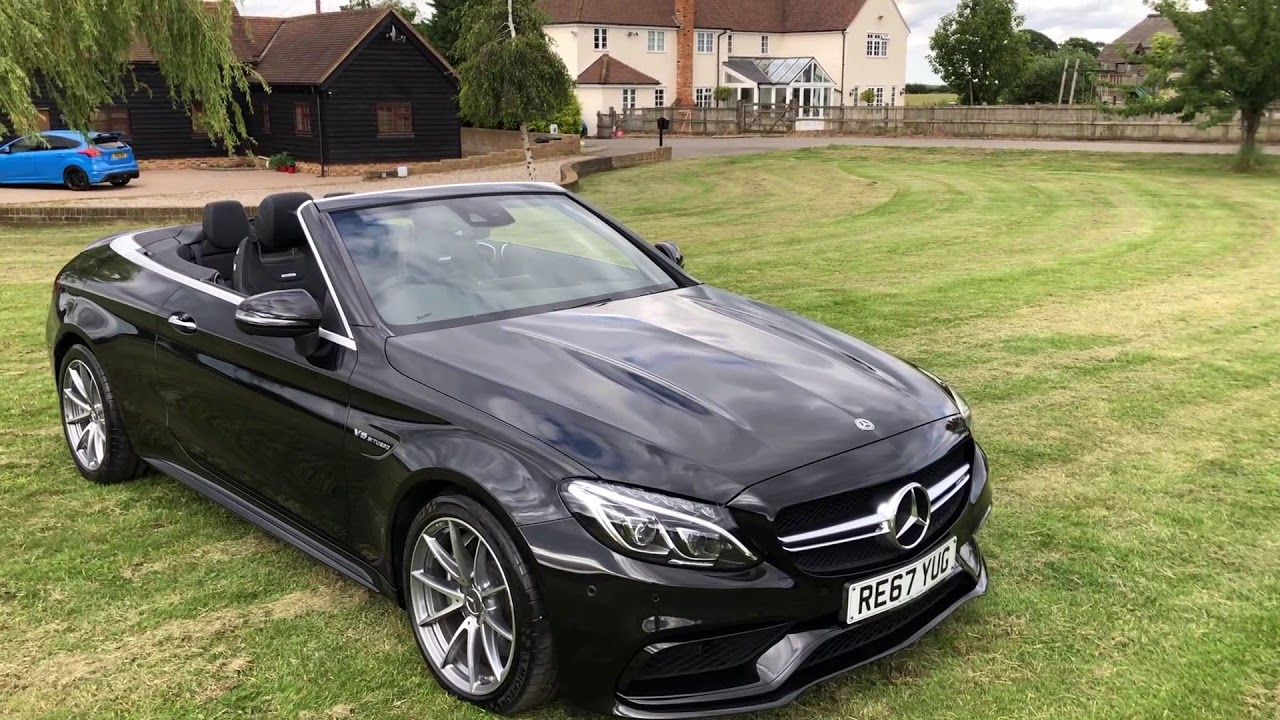 Mercedes C63 AMG convertible black 2018 for sale Auto 2000 Epping