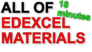 ALL of Edexcel Materials in 18 Minutes - A Level Physics Revision