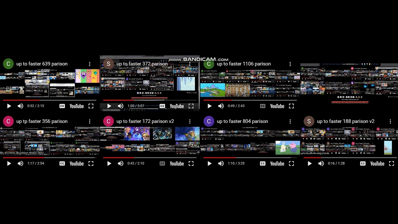 up to faster 238 parison