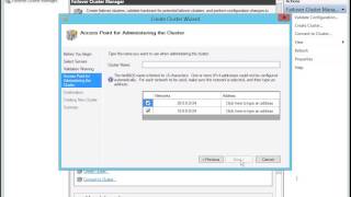 Windows Server 2012 Two Node Cluster
