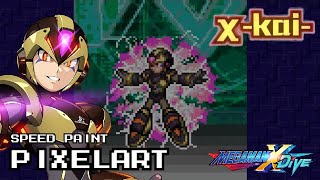 Mega Man X-KAI | from Mega Man X DIvE | Speed Paint Pixelart