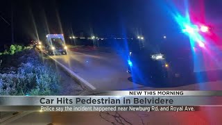 Belvidere Police investigate after car crashes into pedestrian