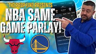 Bulls vs Warriors NBA Player Props & Same Game Parlay! | NBA Picks and Props
