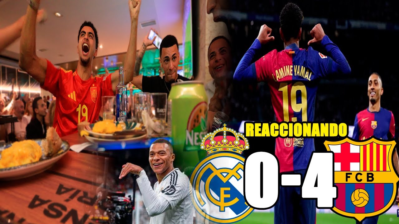 REACCIONANDO al CLASICO Real Madrid 0 - 4 BARÇA - YouTube