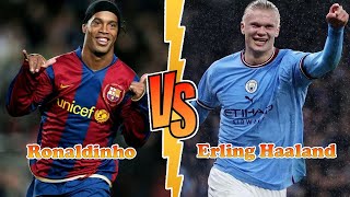 Ronaldinho VS Erling Haaland Transformation ★ From Baby To 2024