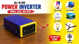 How to Make a All In One Portable Inverter | Mini Inverter | AC Powerbank #Inverter #repairing 