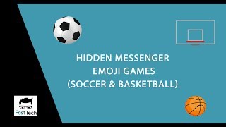 Hidden Messenger Emoji Games | Soccer & Basketball screenshot 2