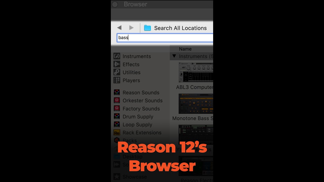 Reason 12's browser search tips