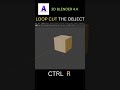 Add a loop cut to an object.