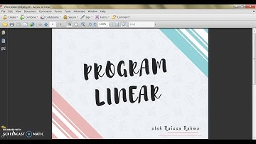 PROGRAM LINEAR - GEOGEBRA