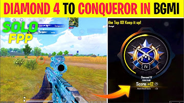 SOLO FPP : DAY - 5 😍 DIAMOND 4 TO CONQUEROR STILL POSSIBLE IN SOLO FPP 🥵|| SOLO FPP RANK PUSH TIPS ✅